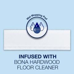 Bona Hardwood Floor Disposable Wet 12 Count (Pack of 1), For Floors