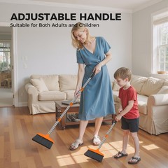 Nodirz Handy Broom Indoor/Outdoor Brooms Duty Kitchen Broom For Home Garage