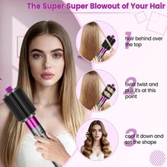 YTCHYYSK Upgraded Large Round Volumizing Brush Attachment for 3.3in, Rose