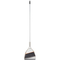 Superio Angle Broom with Clip-On Dustpan Set Angle Shape to Reach Narrow Spaces