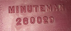 Genuine Original Minuteman 260 MC260026QP Floor Scrubber Front Cover