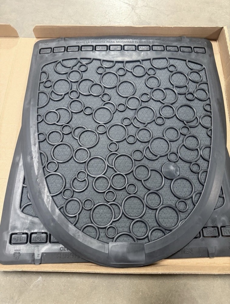 6-pack FRESH PRODUCTS P-Shield Urinal Mat Black