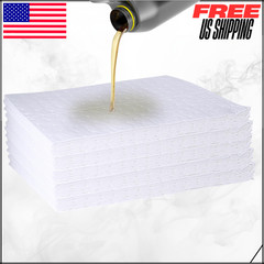 Polypropylene High Absorbency Fluid Oil Absorbent Pads Spill Mat 13″x10″ 50PK