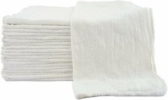 Pallet (12 Boxes) 1000 PC/Box Industrial Shop Rags Cleaning Towels White 12×14