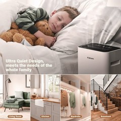 Fehom 4500 Sq. Ft Dehumidifier for Home Basements Bathroom Bedroom Continuous…
