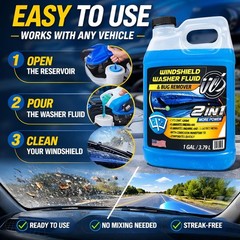 UCS Windshield Washer Fluid 2-in-1 Bug Remover – Ready to Use Formula R