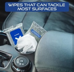20 PACKS of 10 WIPES (200 Total) Antiseptic Sanitizing Wipes Contains Aloe Vera