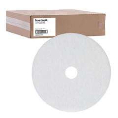 BWK4021WHI 21 In. Diameter Polishing Floor Pads – White (5/Carton)