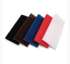 Treleoni White Light Duty Utility Scrub Pads 4.5″ x 10″ (5) Pack Brand New