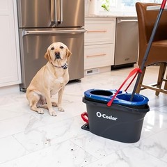 O-Cedar Rinseclean Spin Mop Bucket System Clean Clean Water Removes 99 Of