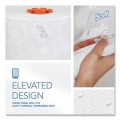 Scott 47035 8″ x 580′ 1-Ply Slimroll Towels – Orange Core/White (6/CT) New