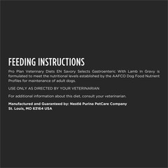 Purina Pro Plan Vet Diets EN Savory Selects Gastroenteric Lamb Gravy Dog Food 12