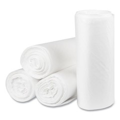 Inteplast Group Can Liners, 60 gal, 22 mic, 38×60″, 25 Bags/Roll, 6 Rolls/Carton