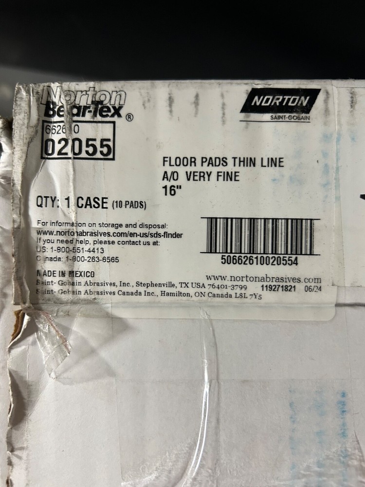 FLOOR PADS THIN LINE A/0 VERY FINE 16″ case of 10 pads