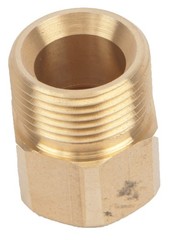 Forney 75116 Pressure Washer Accessories, Female Screw Nipple, 3/8 In., Brass