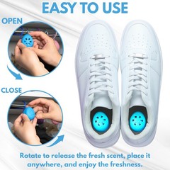 Air Jungles Shoe Deodorizer Balls 6 Ct, Fresh Linen 6 Count (Pack of 1)