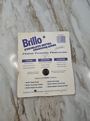 Vintage 1994 Brillo Scrubbers BRASS Scour Pads 2 Pack New Old Stock