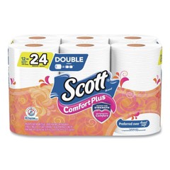 Scott 47618 Double Roll Bath Tissue ComfortPlus Toilet Paper – White (48/CT) New