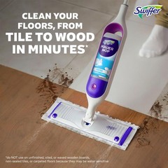 Swiffer PowerMop Multi-Surface Mop Kit for Floor 1 Kit, Purple and White