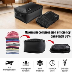 Travel Vacuum Bag(Built-in Electric Vacuum Pump), 28L Vacuum Bags for Travel,