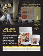 Blaster Long-Lasting Surface Shield Rust Protectant, Lubricant – 12 oz.