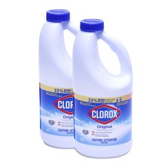 Clorox Concentrated Liquid Bleach 1 Fl Oz (Pack of 2), Clear/Light Yellow
