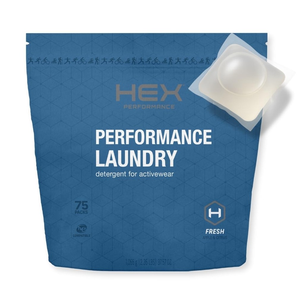 HEX Performance Laundry Detergent Packs, Fresh Scent, 75 75 Fl Oz (Pack of 1)