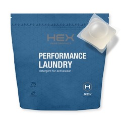 HEX Performance Laundry Detergent Packs, Fresh Scent, 75 75 Fl Oz (Pack of 1)