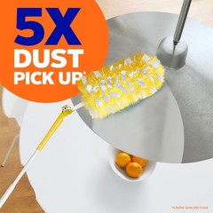 Swiffer Duster Kit with 3 ft Extendable Handle, Heavy 4 Piece Set, Yellow