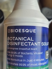 Case Of 12 NEW Bioesque Botanical Disinfectant Solution 1 quart (32 Fl. OZ)