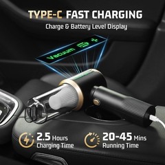 Cordless Handheld Vacuum Cleaner with HEPA Filter & 16000Pa Suction