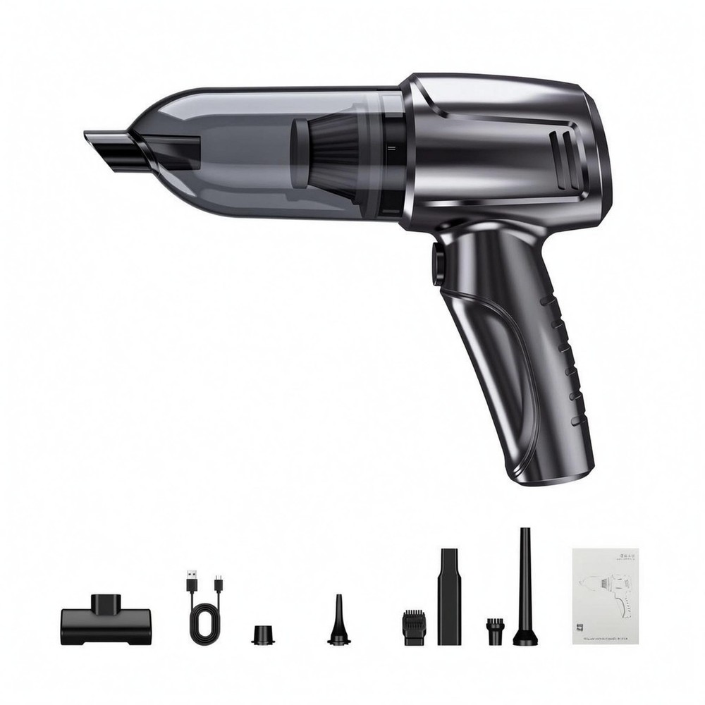 Style Car Vacuum Multi Attachment Set Handheld Car Vacuum Cleaner Portable