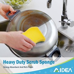 Aidea Sponges Kitchen 24 Pack Heavy Duty Dish Sponge Cleaning Dish Scrubber