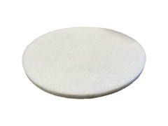Tough Guy 402W52 20” White Buff Floor Pads 5-Pack Burnishing Polishing