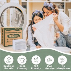 1000 Loads Mega Pack Laundry Detergent 1000-loads, 1000-loads [Fresh Scent]