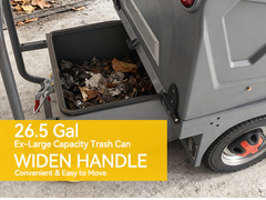 50.4″ Ride-on Floor Sweeper Industrial Machine 26.5 Gallon Dustbin 92600 Sqft/h
