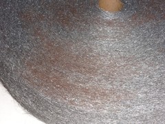 14 lb Steel Wool Reel # 2 Medium Coarse some surface rust, not deep