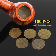 200 Pcs Pipe Screens, 100 Brass Screens And 100 3/4-inch, Golden