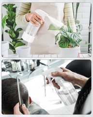 Rionisor Glass Spray Bottles with Silicone Sleeve 16 Ounces, White