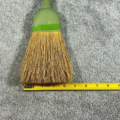 Whisk Broom Green Natural Straw Handheld Cleaning Tool Vintage Decor