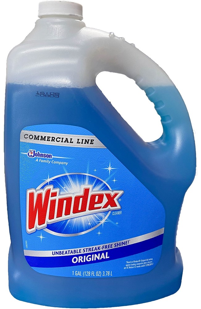 Windex Commercial Line Glass Cleaner 128 Fl Oz (Pack of 1), Blue Original