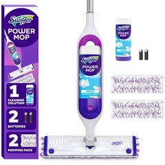 Swiffer PowerMop Multi-Surface Mop Kit for Floor 1 Kit, Purple and White