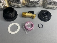 Lot Of 11 275-330 Gallon IBC Tote Tank Adapter 2″ Course Thread X 3/4″ Brass