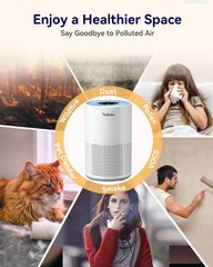 Air Purifiers for Bedroom Home Pets 1200 Ft², Tailulu H13 True HEPA Air Fil