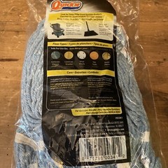 New Professional Clean Big Quickie Blue Blended Cotton #18 Wet Mop Refill Sealed