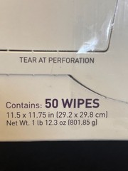 300 PDI Super Sani Cloth X-Large Germicidal 6x 50 Individual Wipes 11.5×11.75″