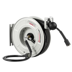 Tool Retractable Pressure Washer Hose Reel 60 FT x 60 FT, Grey, Black