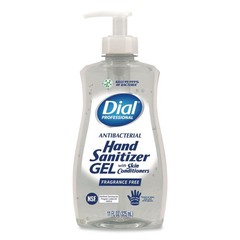 Dial Professional 35482 11 oz Gel Hand Sanitizer – Fragrance-Free (12/CT) New