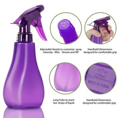 8 Oz Empty Plastic Spray Bottles with Adjustable Nozzle – 8 Ounces, Red