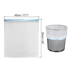 2-4 Gallon Small Trash Bags, 12 Rolls/180 Counts Garbage Bags, White